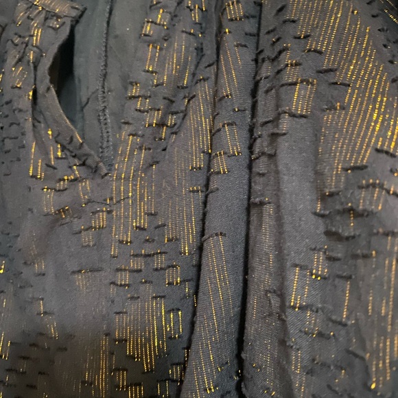 NWT Roller Rabbit Women’s Black & Gold Thread Shirt - Picture 7 of 8